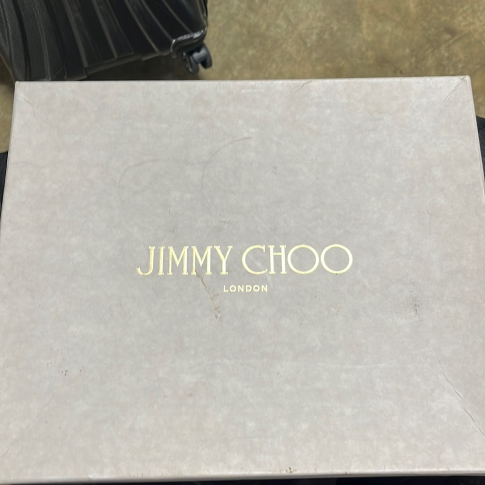 JIMMY CHOO Belgravia Gold Star Stud Leather Hi Top Sneakers Black